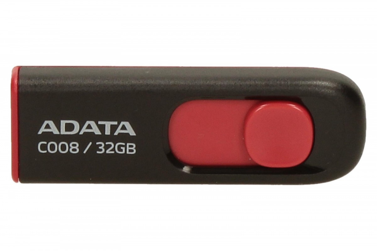 Adata C008 32GB Black-Red | AC008-32G-RKD