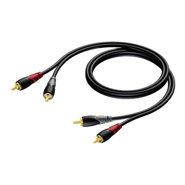 PROCAB CABLE 2X RCA/CINCH MALE -2X