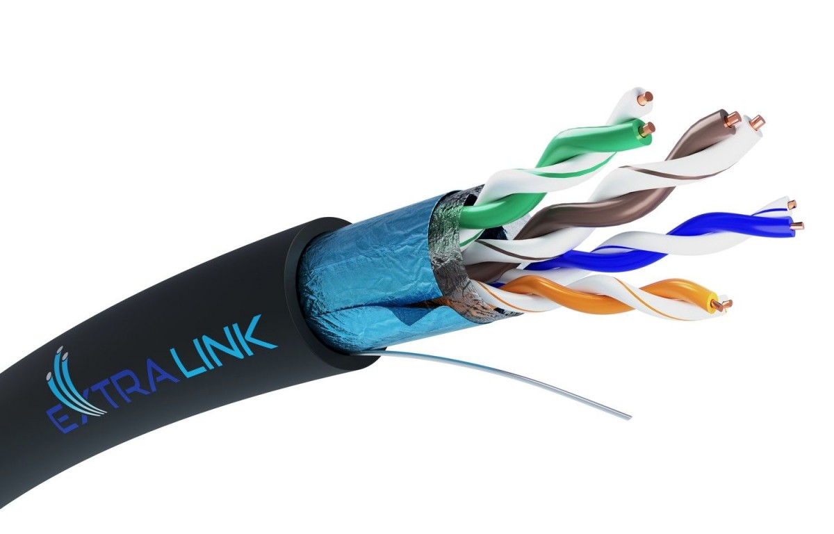 Extralink  Cable CAT5E FTP(F/UTP) V2 external