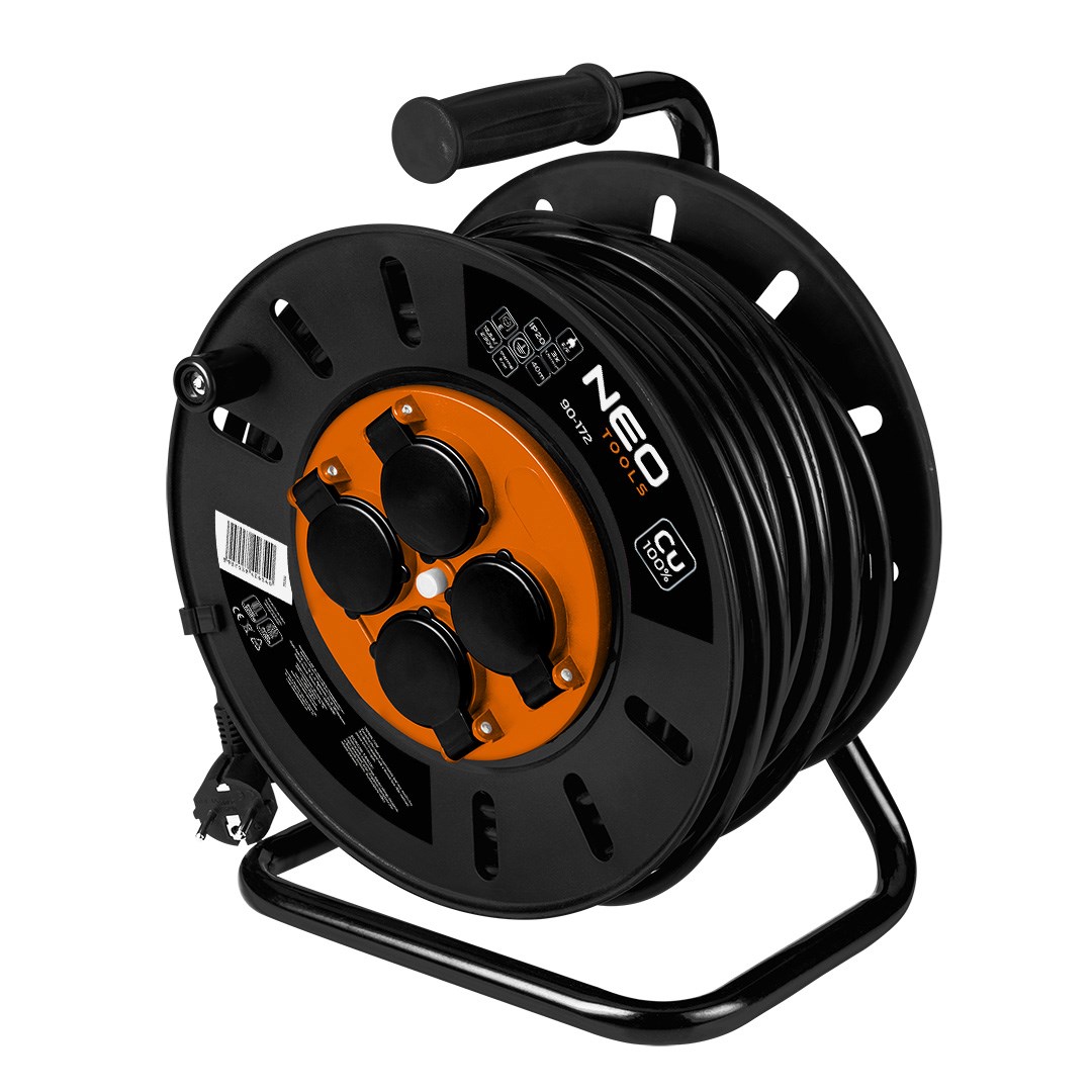 NEO TOOLS Cable drum 40m, 3x1
