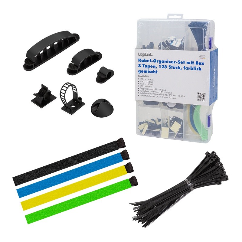 LogiLink  Cable organizer set in box