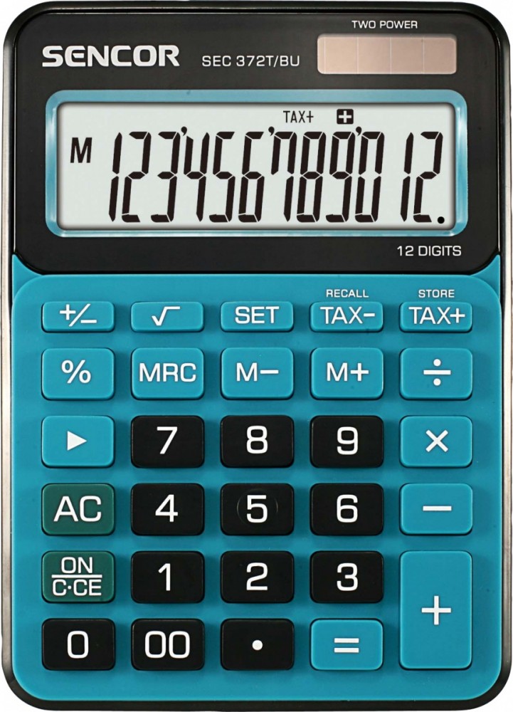 Sencor Calculator SEC 372BU Table, 12