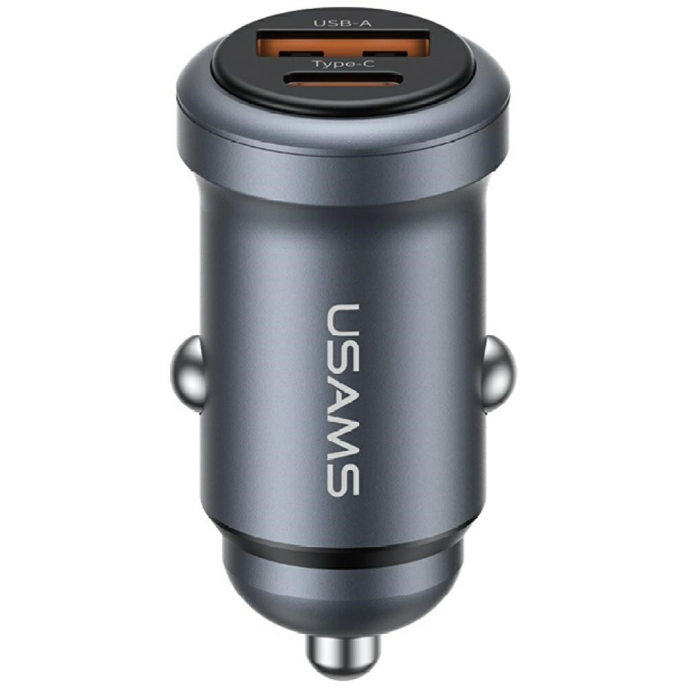 USAMS Car Charger 30W USB-A USB-C