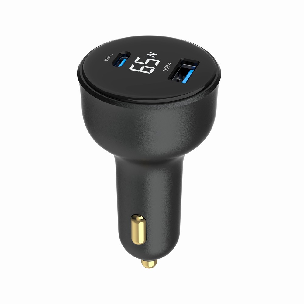 Gembird Car charger 65W USB-A+C PD