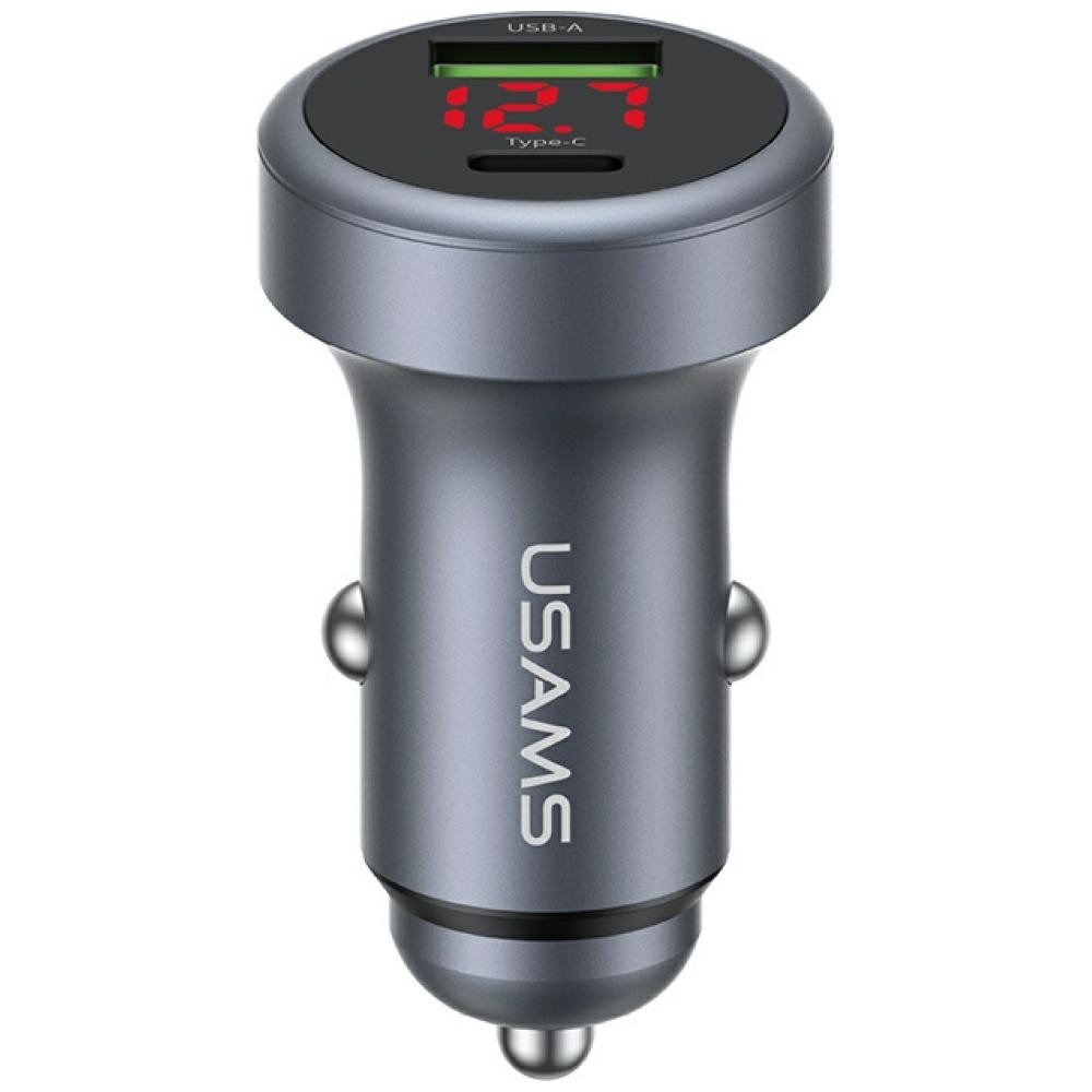 USAMS Car Charger CC327 Aluminum 45W