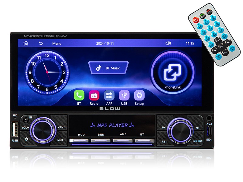 BLOW Car Radio AVH-686B 2DIN 7