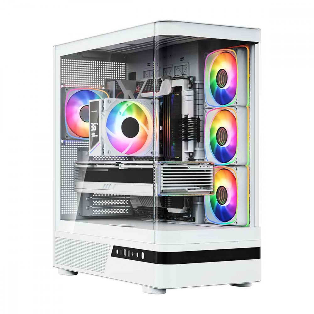 MODECOM  Case AQ100 MIDI ARGB GLASS