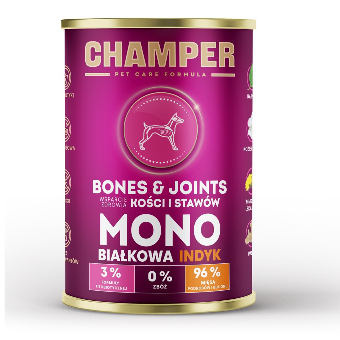 CHAMPER Bones & Joints Monoprotein Turkey