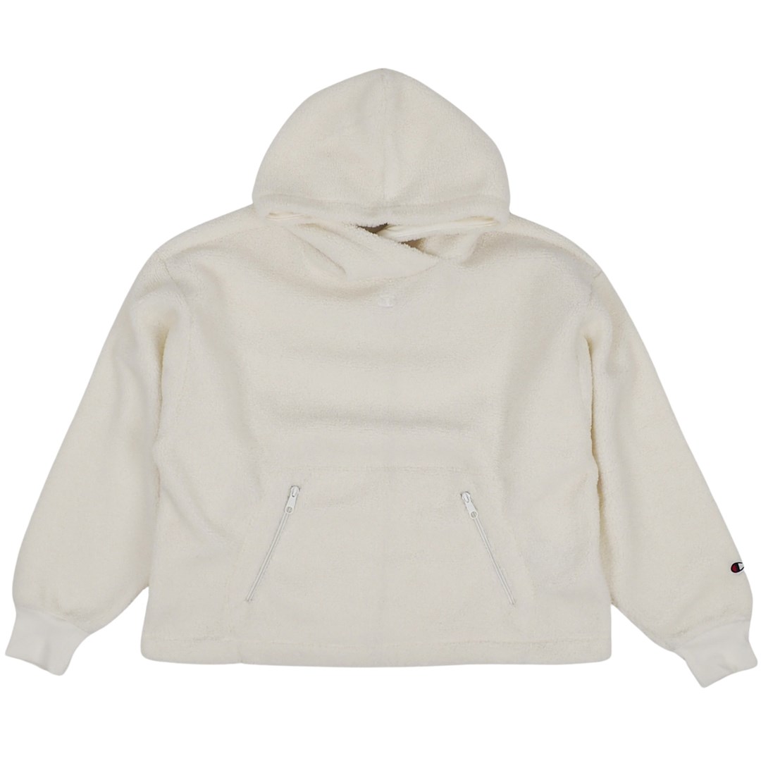 CHAMPION  Hooded Women`s Sweatshirt white 117549