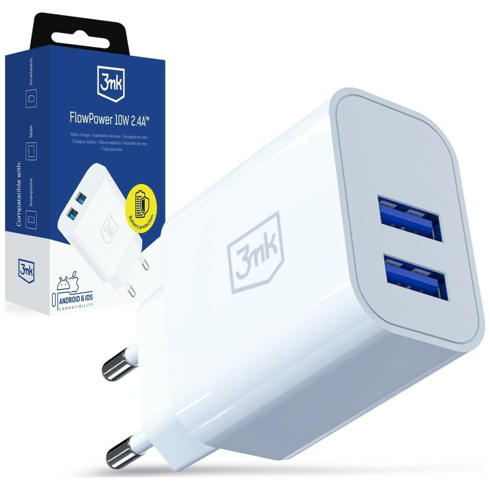 3MK  Charger 10W 2xUSB-A 2,4A