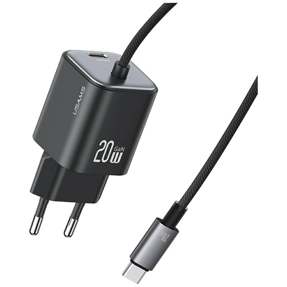 USAMS Charger 20W GaN Fast cable