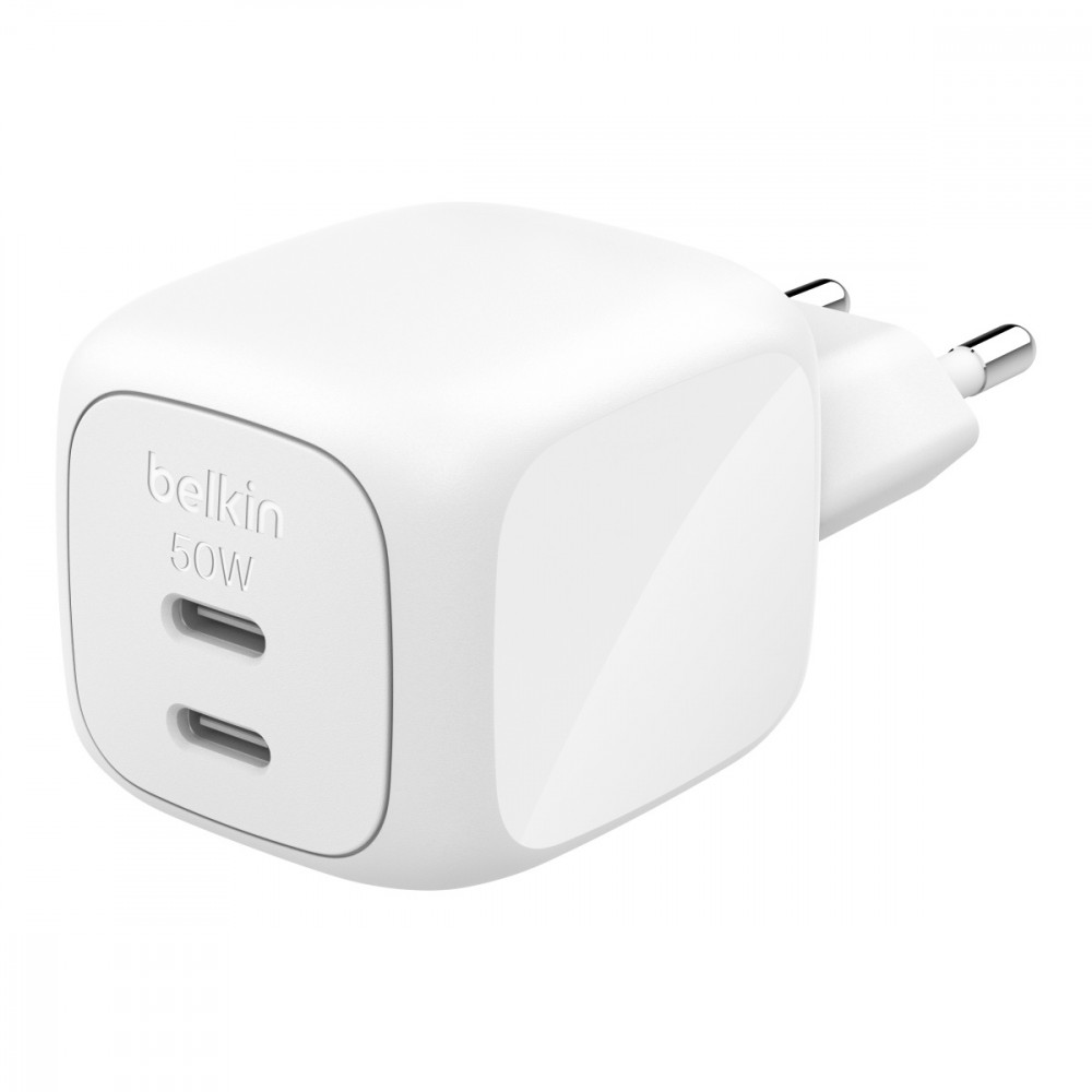 BELKIN  Charger 50W PD PPS 2xUSB-C