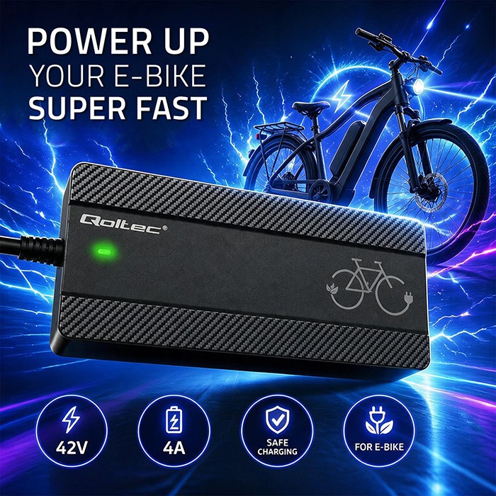 Qoltec  Charger for e-bike 36V 42V