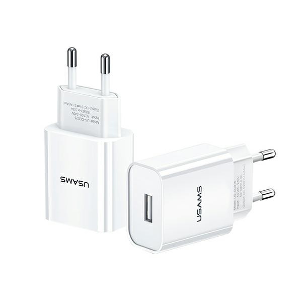 USAMS  Charger T18 1xUSB 2,1A