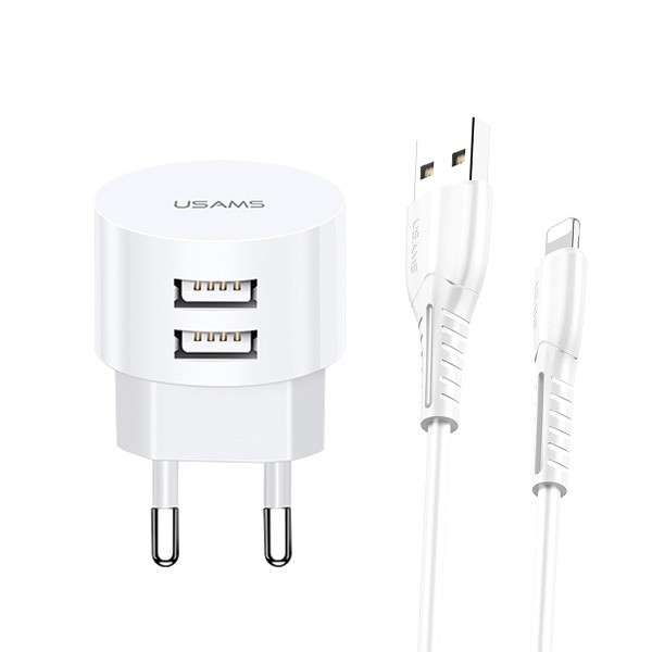 USAMS Charger T20 2xUSB 2,1A