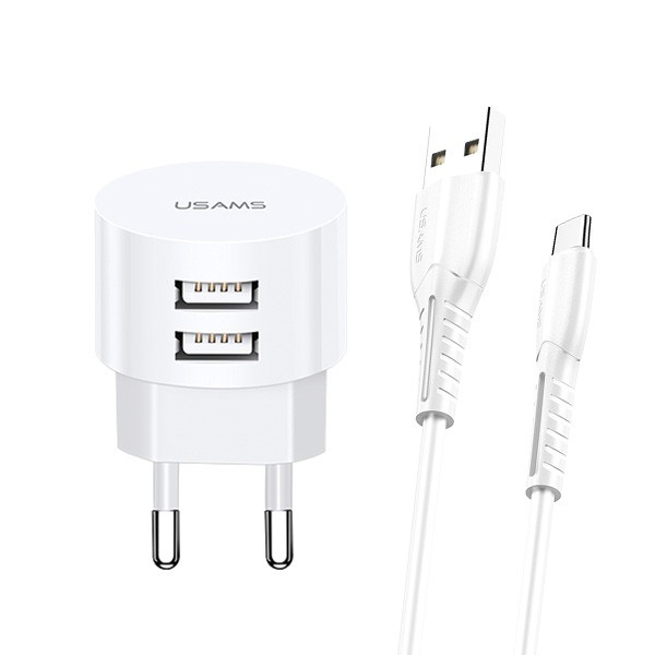 USAMS Charger T20 2xUSB 2,1A