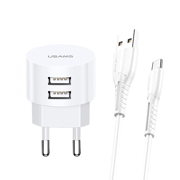 USAMS  Charger t20 2XUSB 2,1A
