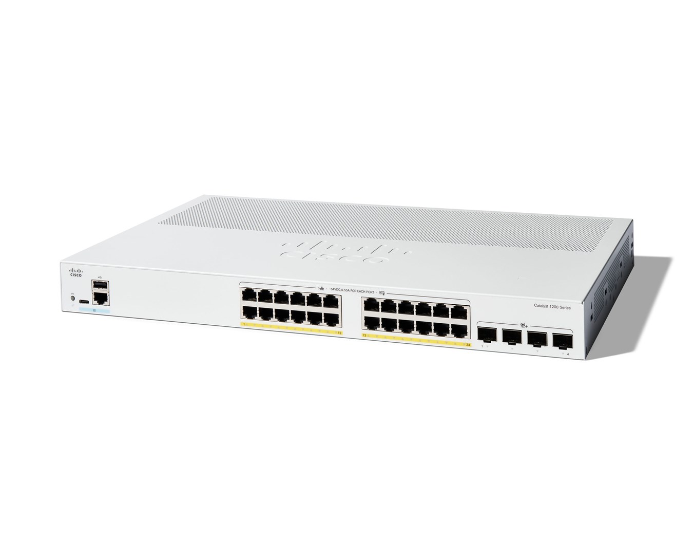 Cisco  Catalyst 1200-24P-4X Smart Switch, 24