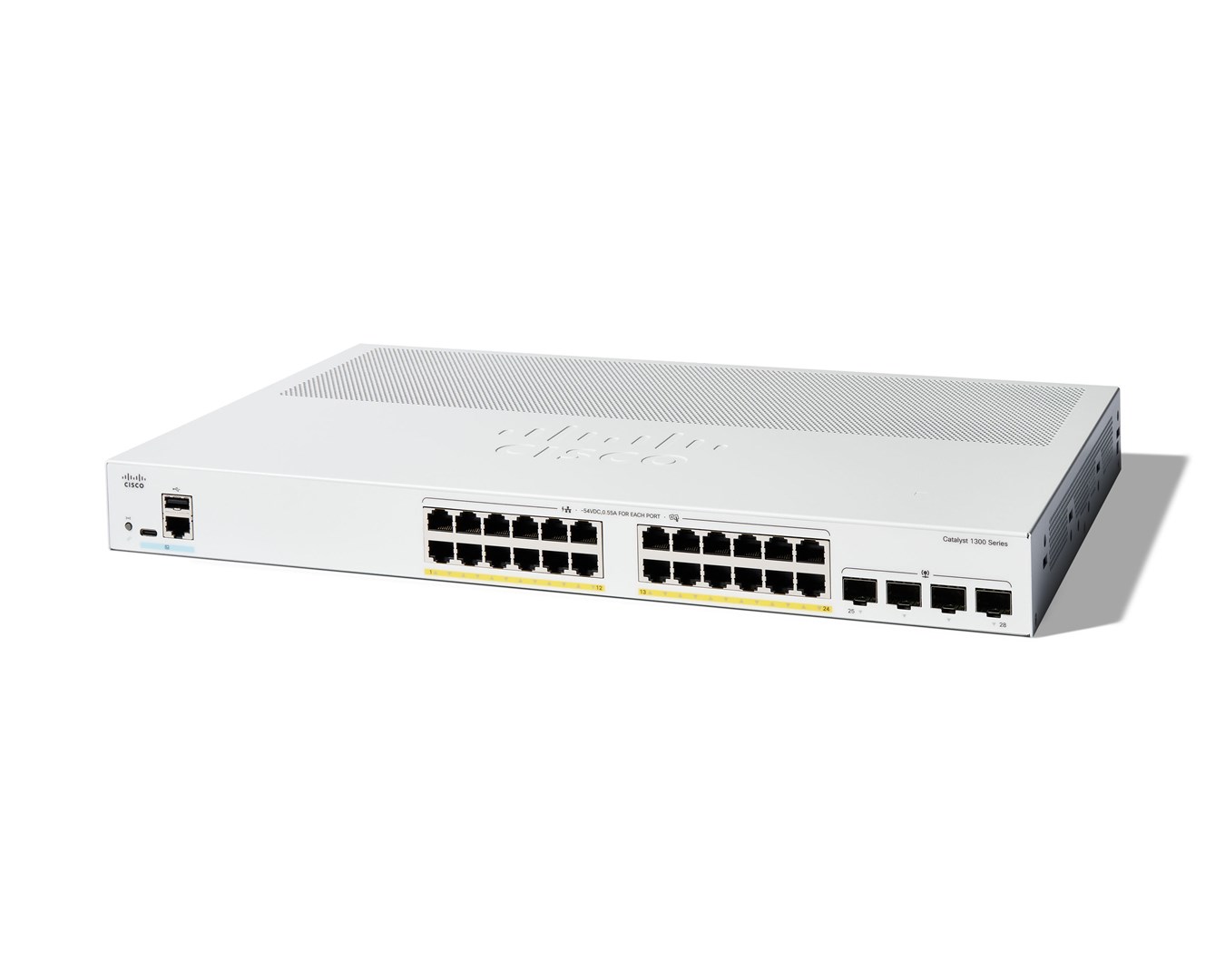 Cisco Catalyst 1300-24P-4G Managed Switch, 24
