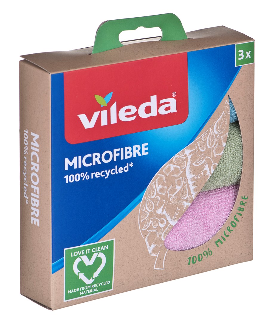 Vileda Cleaning Cloth Microfibre 100% Recycled