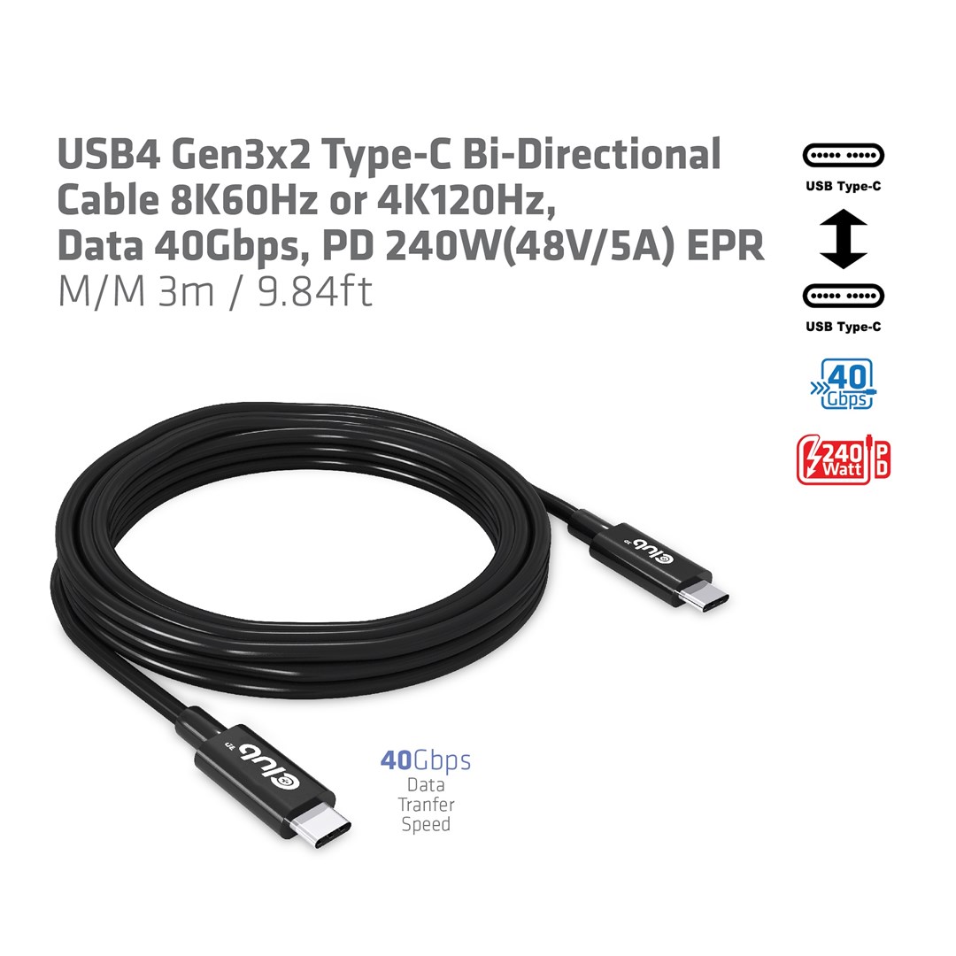 Club 3D CLUB3D USB4 Gen3x2 Type-C