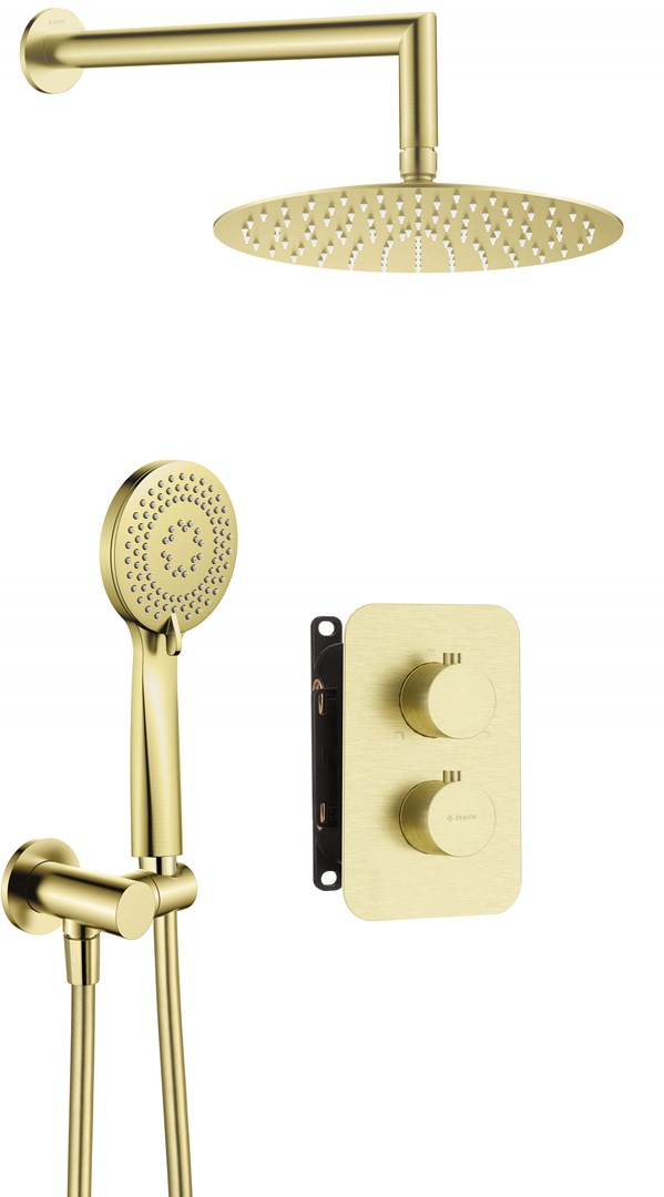 Deante Concealed shower set with thermostatic