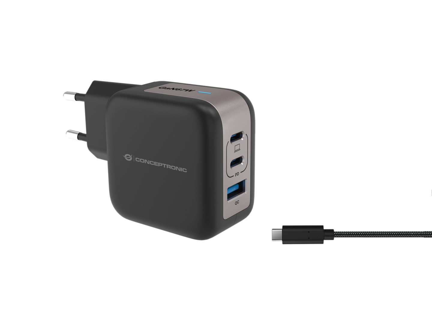 No name Conceptronic 3-Port 67W GaN