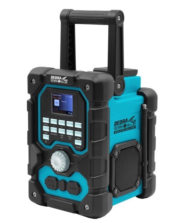DEDRA Cordless Radio DAB+/FM Bluetooth 18V