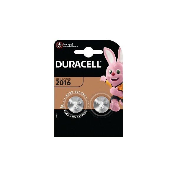 Duracell  CR2016 batteries, blister 2 pieces
