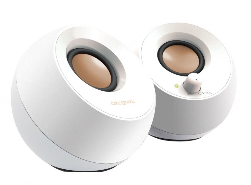 Creative  Labs Speakers  Pebble USB white