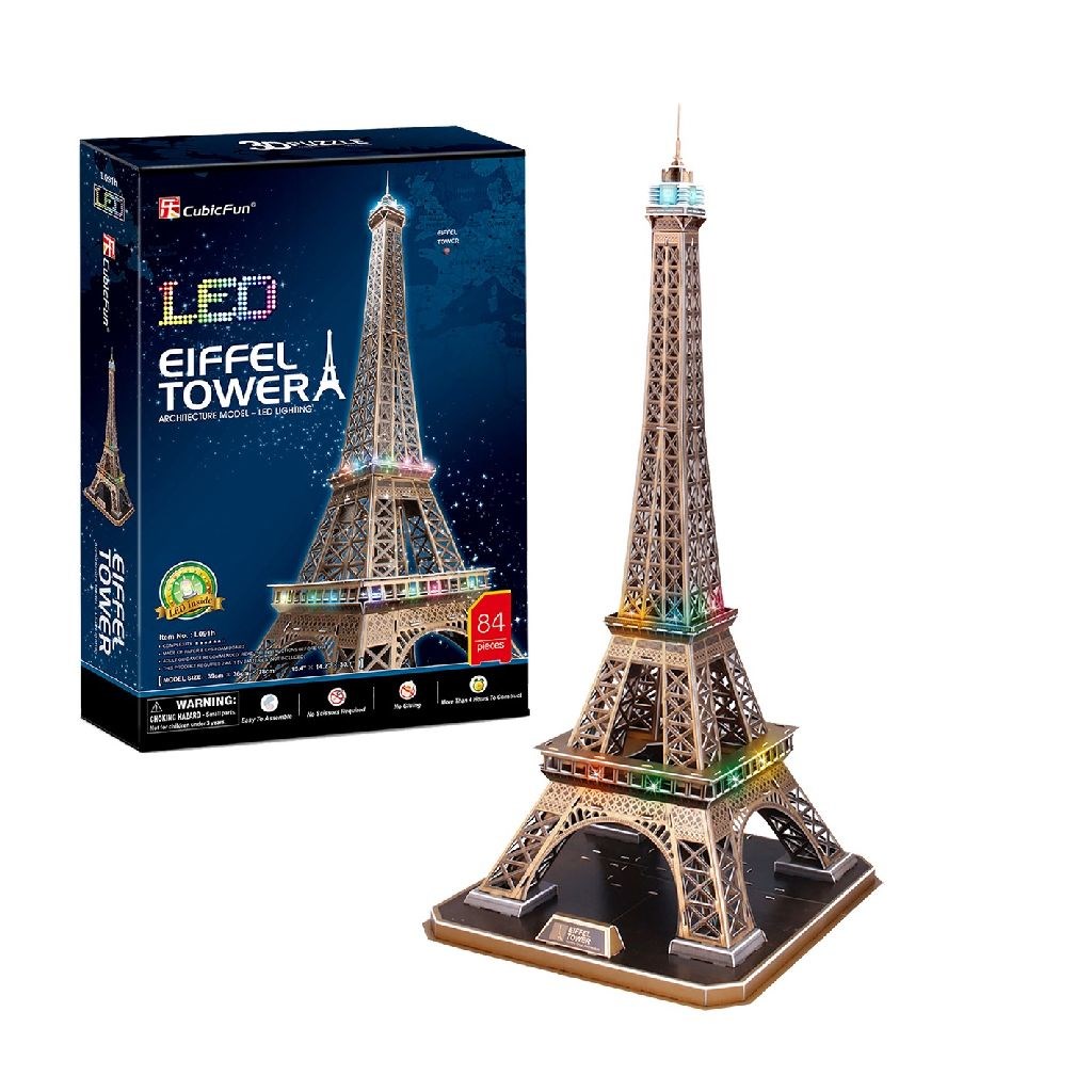 Cubic Fun Puzzle 3D Eiffel Tower