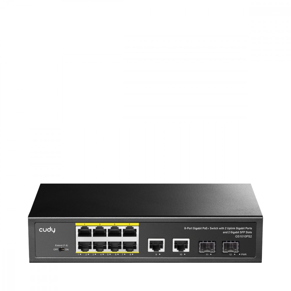 Cudy GS1010P 8xGb PoE+ 2x uplink