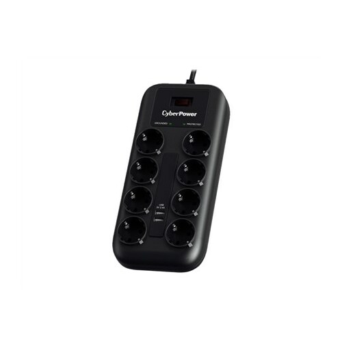 CyberPower P0820SUF0-DE surge protector Black 8