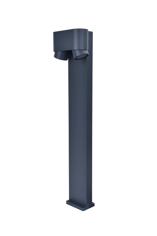 No name CYPRES BOLLARD 2XGU10 GREY