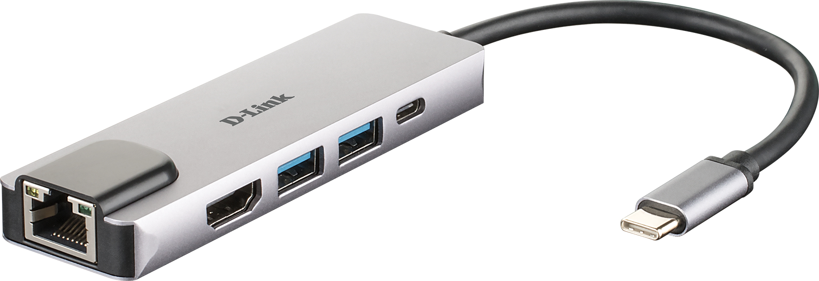 D-Link  5-in-1 USB-C Hub with HDMI/Ethernet