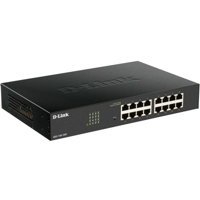 D-Link   DGS-1100-16V2 Sw itch Smart 16xGE