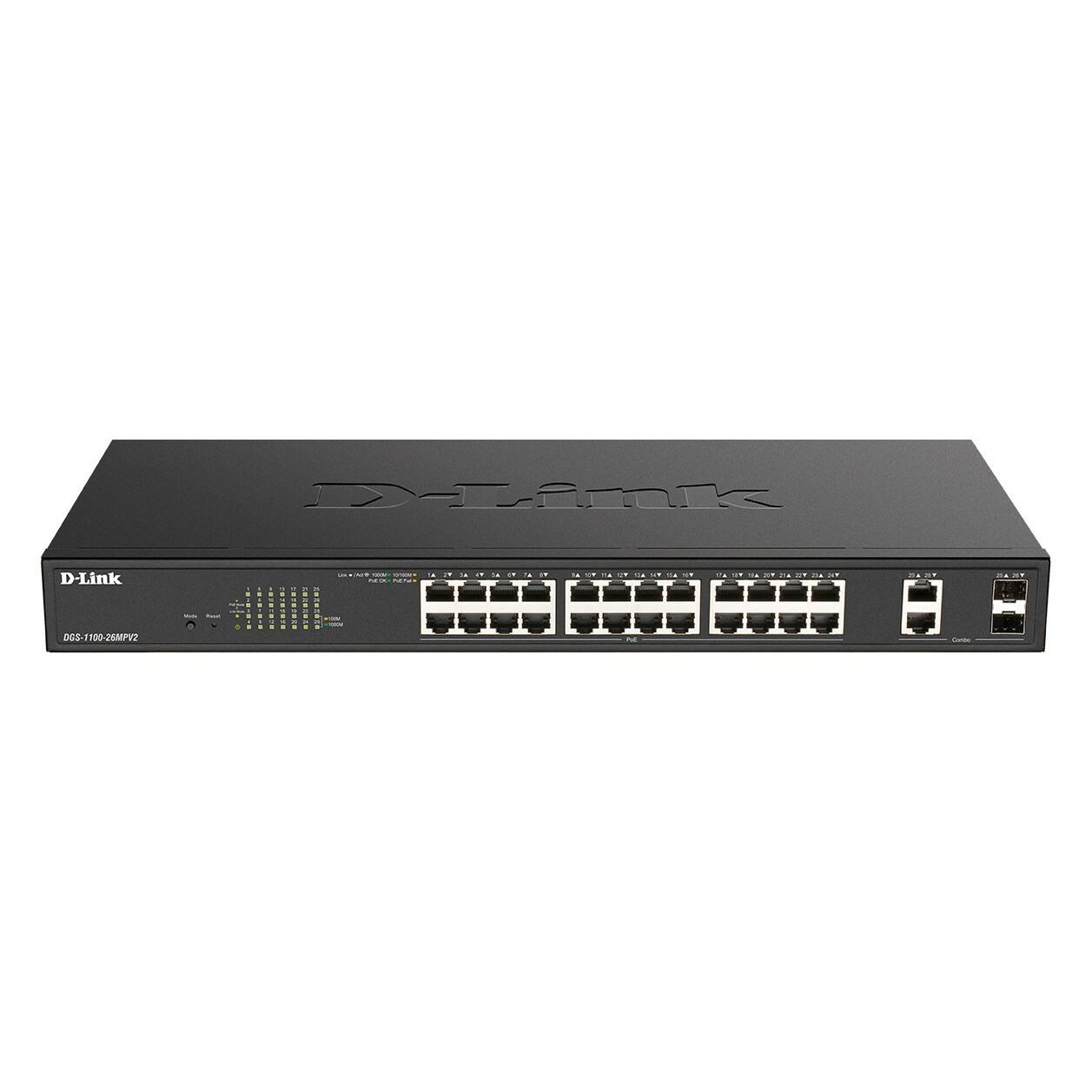 D-Link Switch Smart DGS-1100-26MPV2 24GbE PoE+