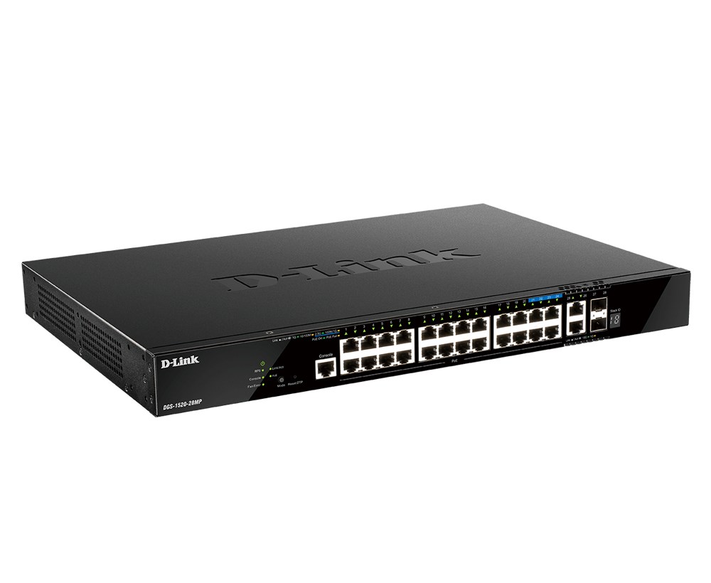 D-Link  DGS-1520-28MP/E network switch Managed L3