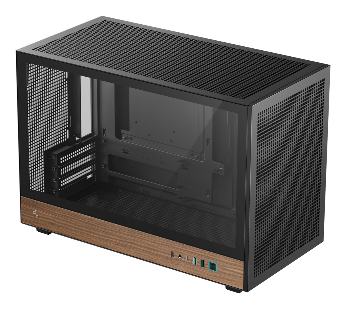 DEEPCOOL  CH260 WOOD Micro Tower Black