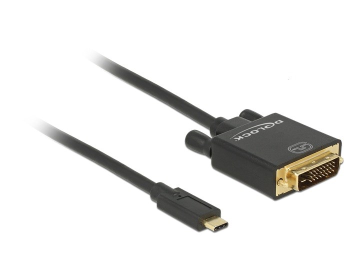 Delock  2m, USB-C/DVI 24+1 USB graphics