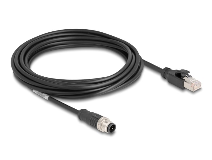 Delock M12 Cable A-coded 8 pin