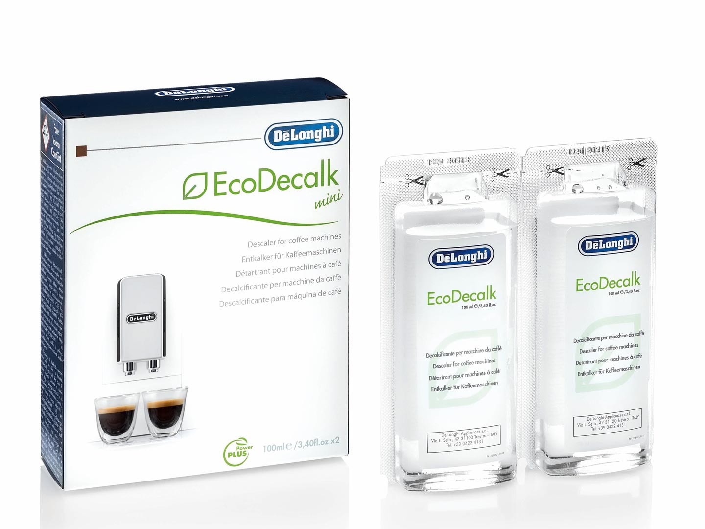 DeLonghi De`Longhi EcoDecalk 2x100ml Coffee makers