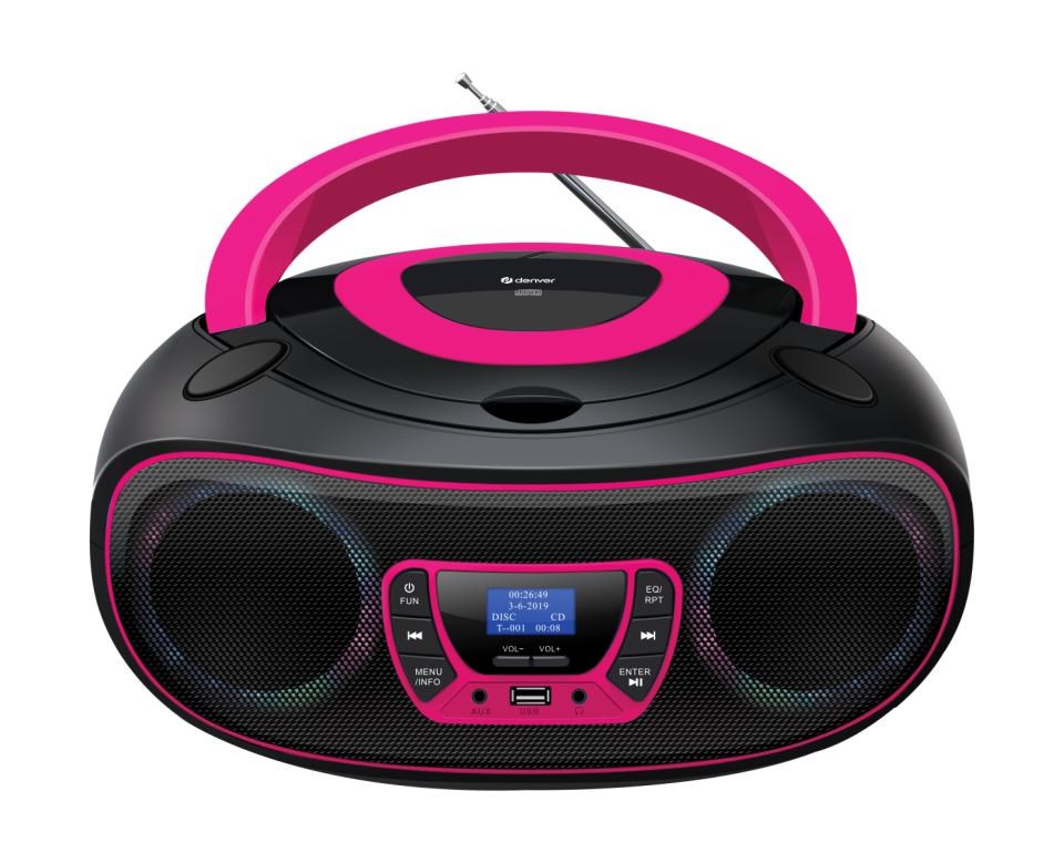 Denver  TDB-212P Personal CD player Pink