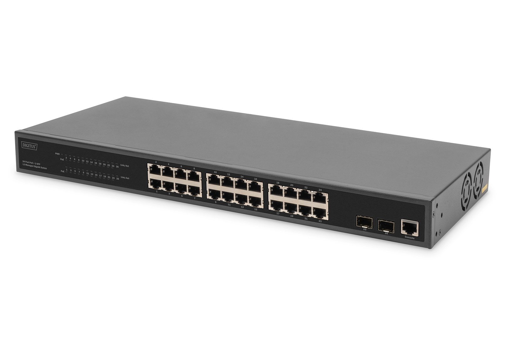 Digitus 24-Port Gigabit PoE Networkswitch,19