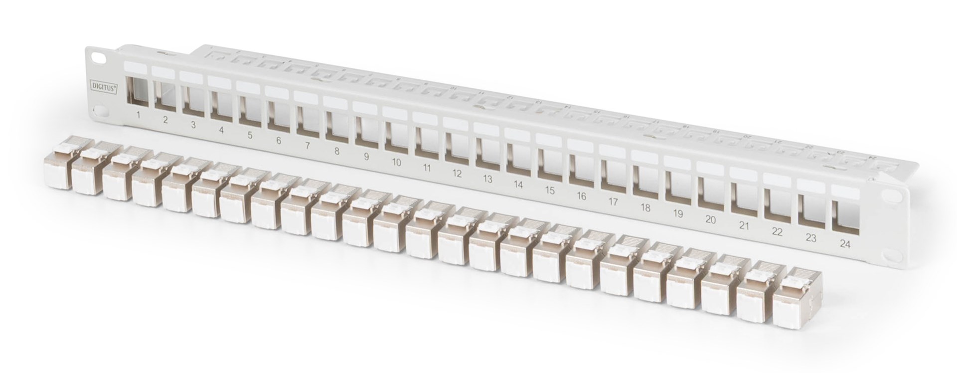 Digitus  Modular patch panel, 24-port, equipped