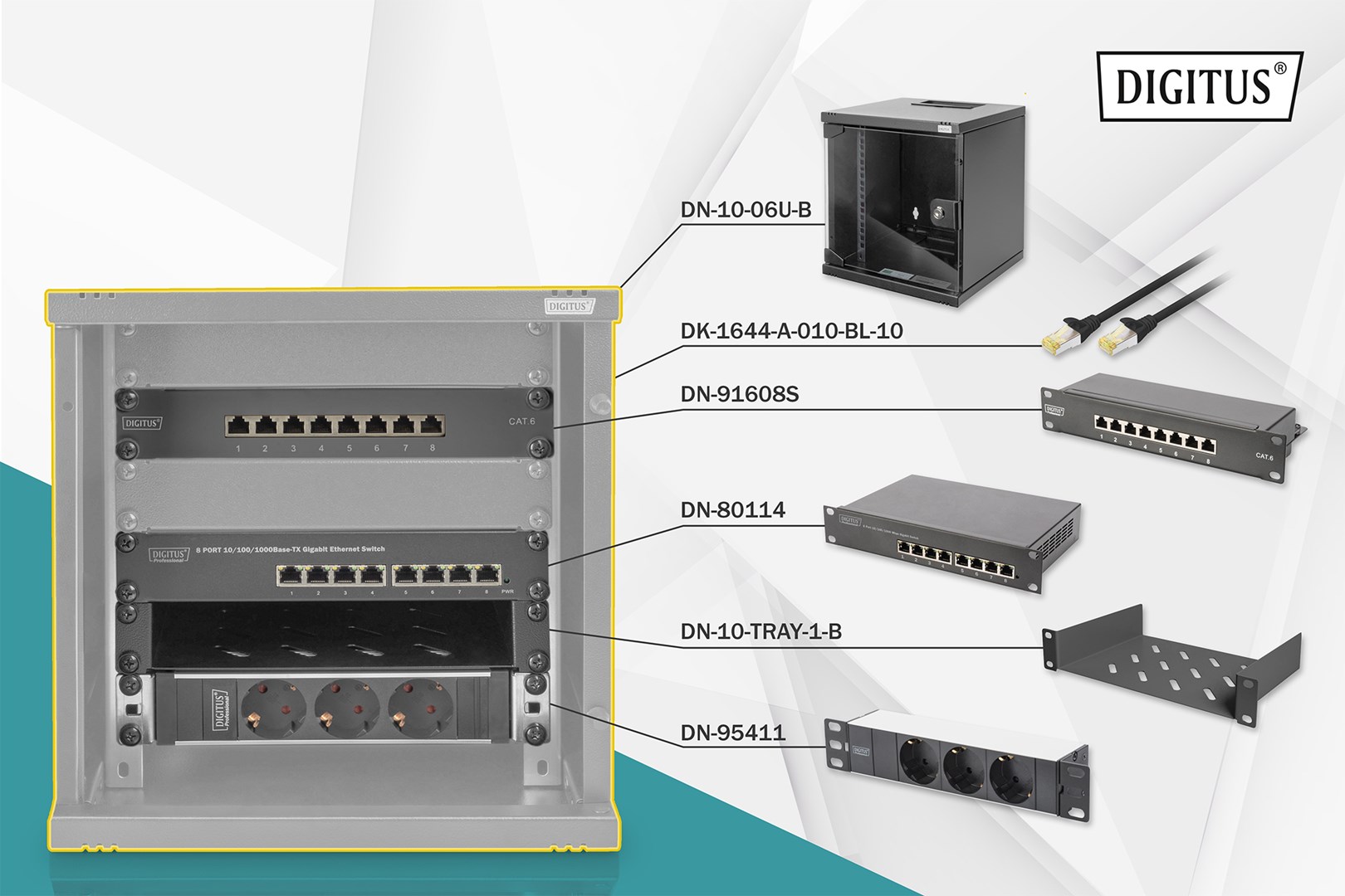 Digitus  Network Set - 254 mm