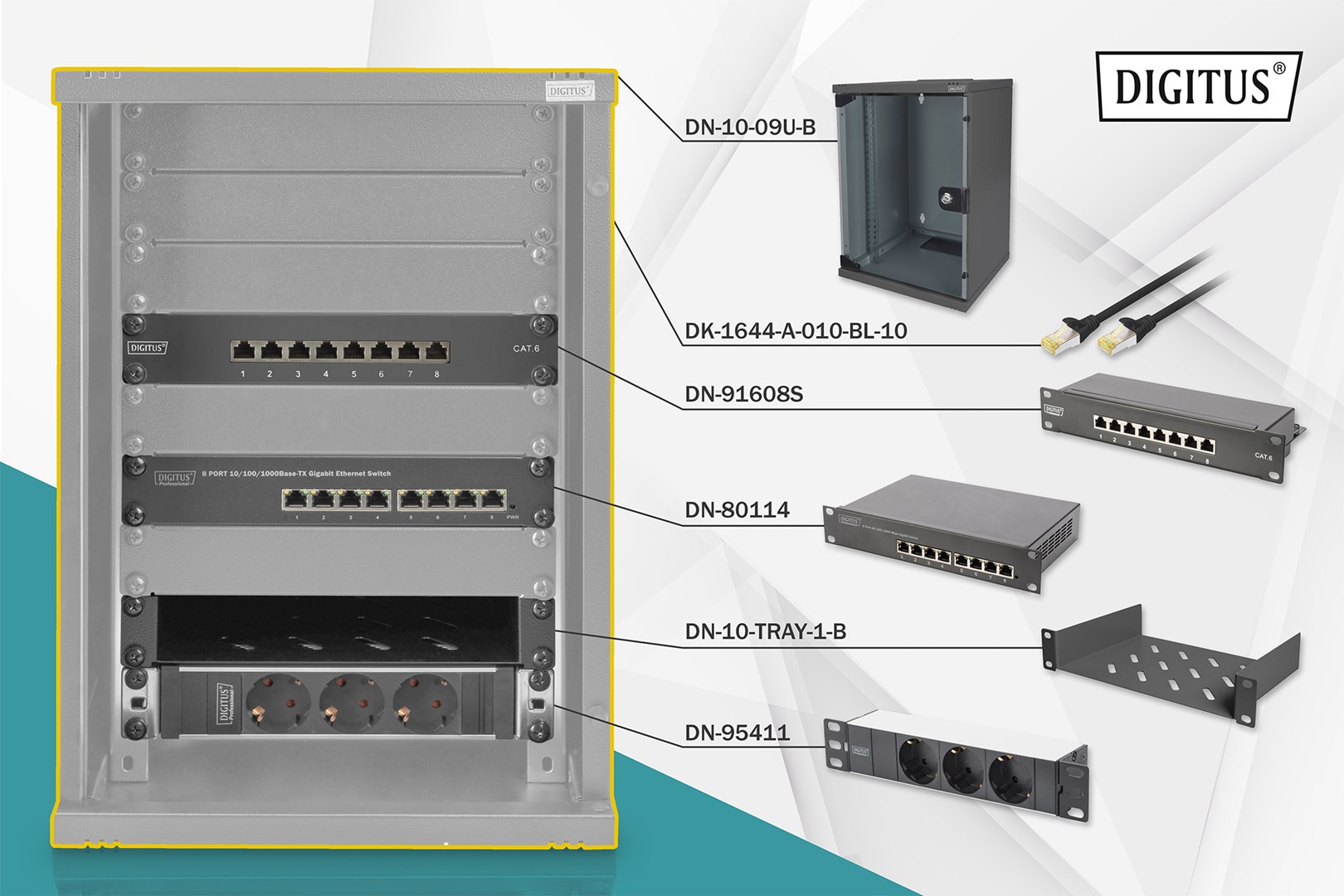 Digitus  Network Set - 254 mm