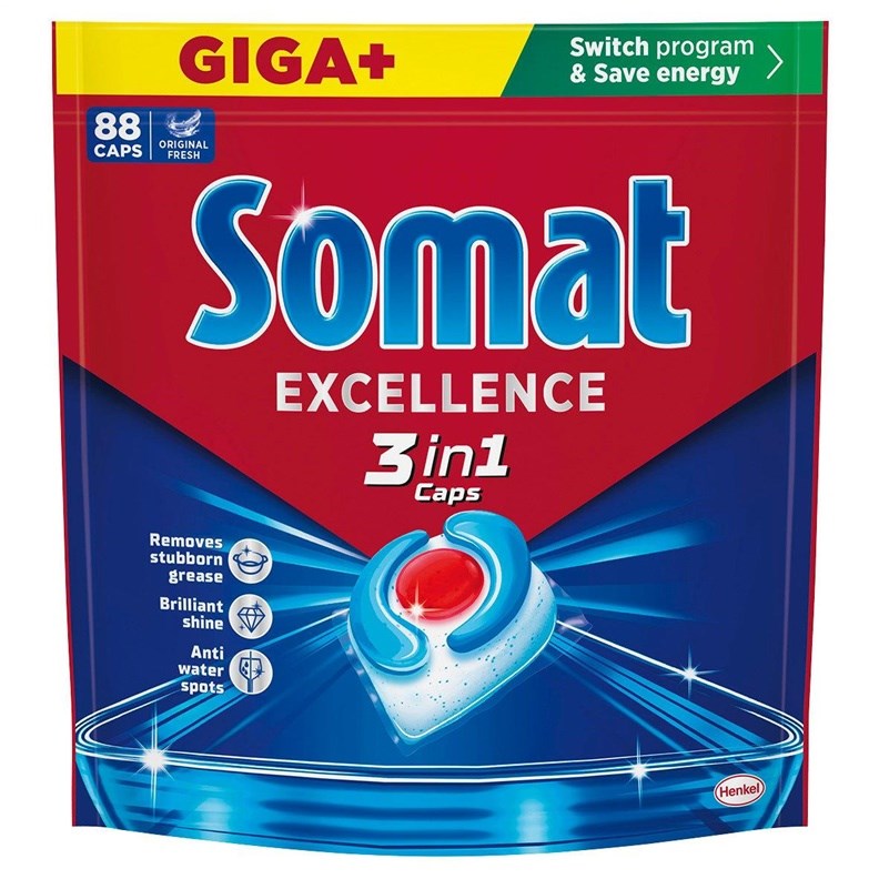 Somat DISHWASHER CAPSULES  3IN1 88 PCS