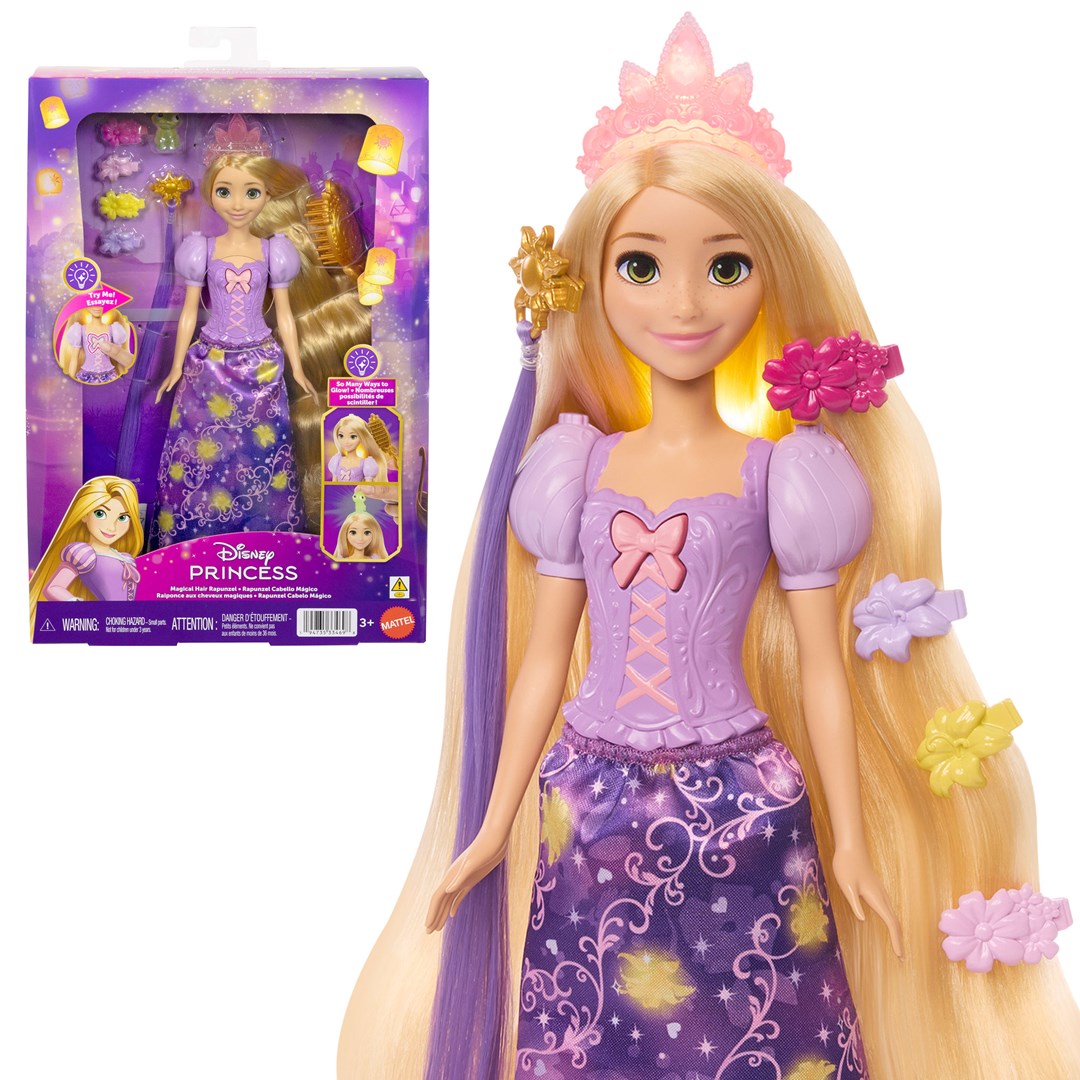 DISNEY PRINCESS  Light-Up Hair Rapunzel Fashion