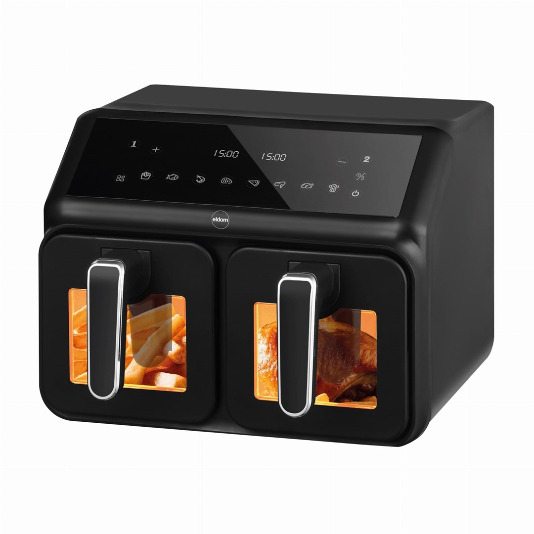 Eldom Double fat-free fryer, 2200 W